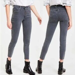 Veronica Beard Debbie Gray Skinny High Rise Jeans 25
